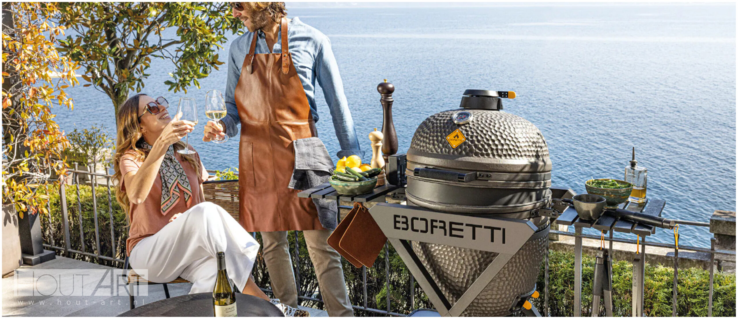 BBQ Egg Boretti Ceramica Large van Hout-Art.