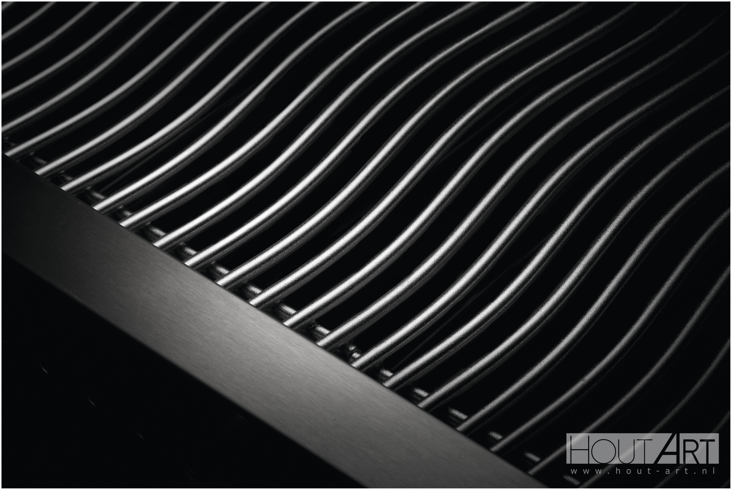 Inbouw BBQ Napoleon 500-serie dubbele brander van Hout-Art.