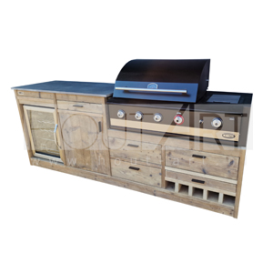 Buitenkeuken WINE / FRIDGE asymmetrisch voor Boretti Ibrido / Ligorio Top
