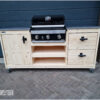 Buitenkeuken luxe grandhall premium G3 of G4 van steigerhout van Hout-Art.