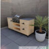 Buitenkeuken luxe grandhall premium G3 of G4 van steigerhout van Hout-Art.