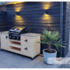 Buitenkeuken luxe grandhall premium G3 of G4 van steigerhout van Hout-Art.