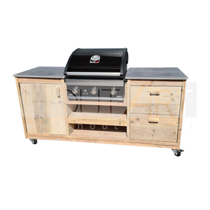 Buitenkeuken voor Grandhall / Grandpro Premium G4 deur / lades