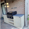 Buitenkeuken luxe grandhall premium G3 of G4 van steigerhout van Hout-Art.