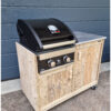 Buitenkeuken enkel voor Grandhall G2 Classic van Hout-Art. In nieuw of gebruikt steigerhout met keramische plaat en wielen. BBQ, barbecue, buitenkeukens,