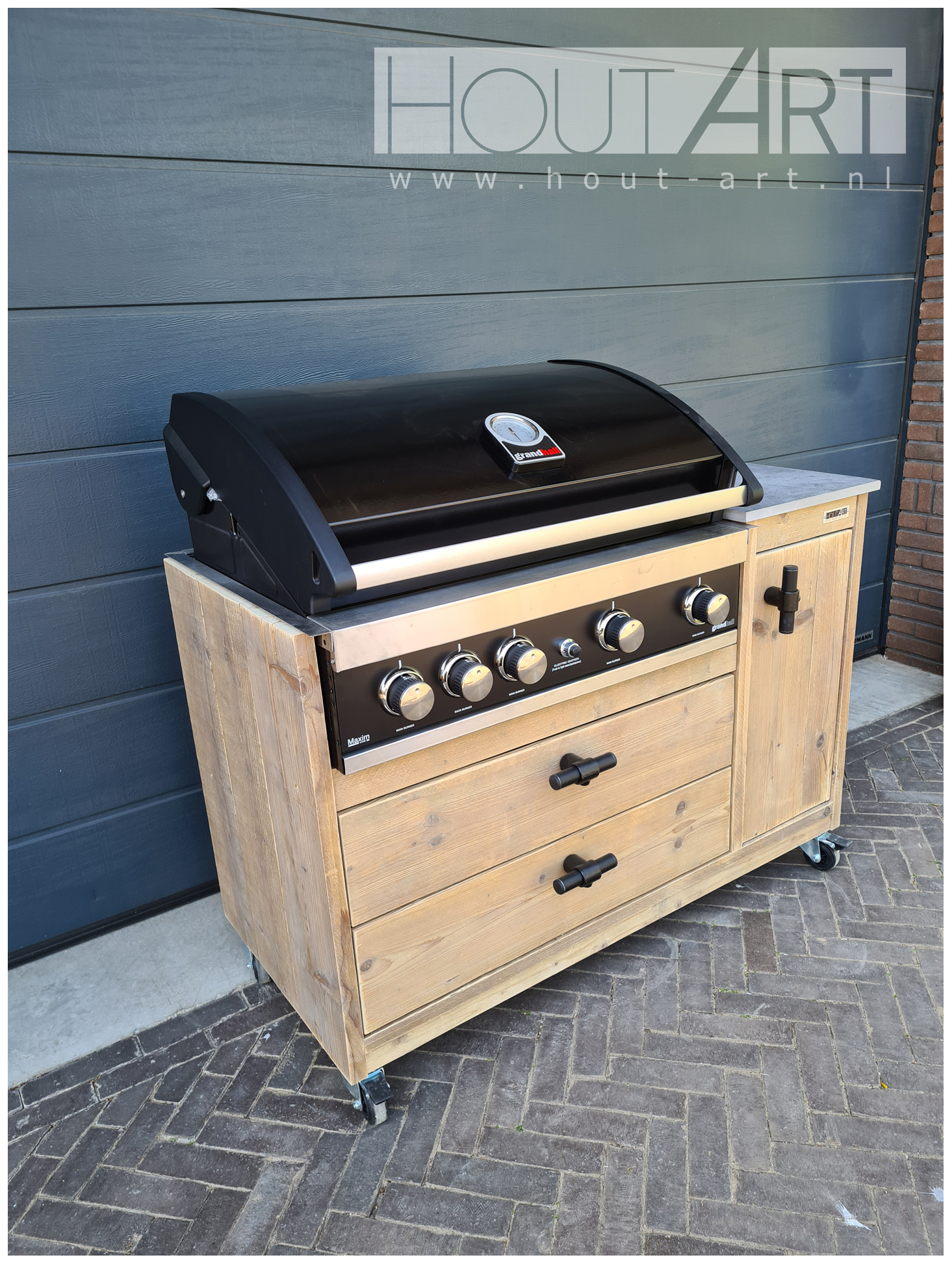 buitenkeuken enkel luxe lades voor grandhall g5 elite en maxim van Hout-Art.