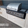 Buitenkeuken Boretti losse kast dubbel deur en legplank van steigerhout van Hout-Art.