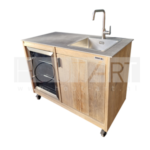 Buitenkeuken losse kast dubbel FRIDGE CLEAN