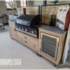 Buitenkeuken losse kast enkel fridge, koelkast, buitenkeukens, boretti, grandhall, drankjes, maatwerk, steigerhout, gebruikt hout, houtart.