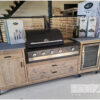 Buitenkeuken losse kast enkel fridge, koelkast, buitenkeukens, boretti, grandhall, drankjes, maatwerk, steigerhout, gebruikt hout, houtart.