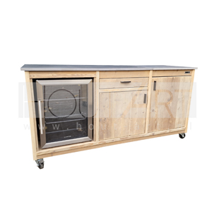 Buitenkeuken losse kast triple FRIDGE