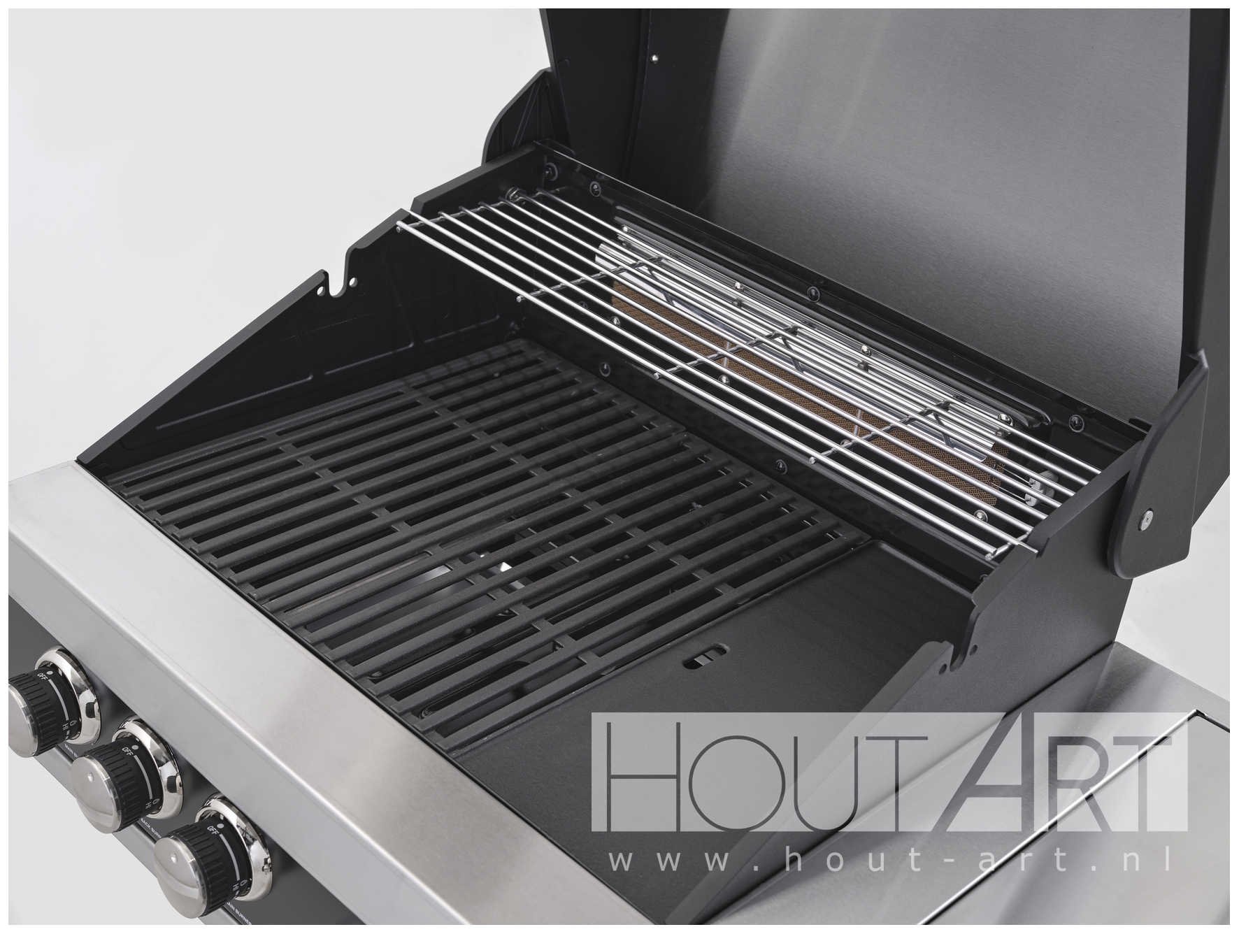 Inbouw BBQ Grandhall Premium G3 Plus van Hout-Art.