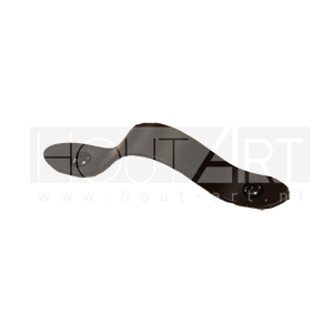 Leren handgreep breed donkerbruin