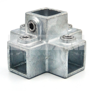 Steigerbuis koppeling vierkant verzinkt 4-weg Type 26s