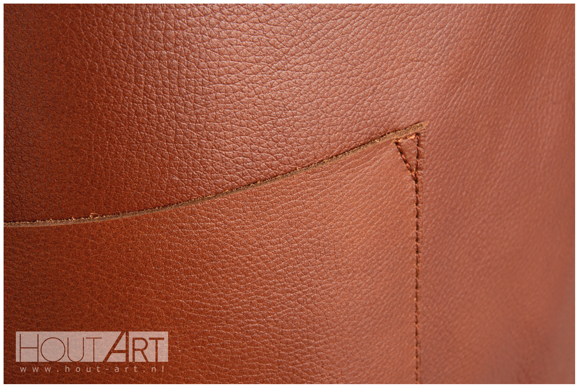 BBQ Boretti lederen schort, sloof Antonio van Hout-Art.