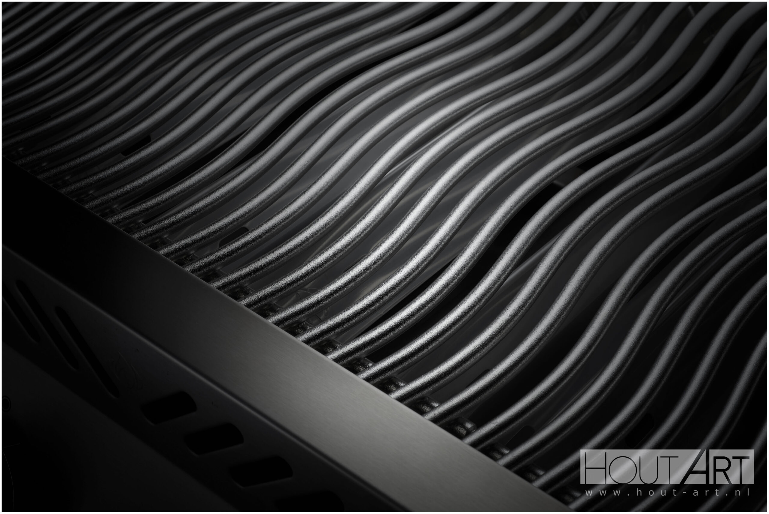 Inbouw BBQ Napoleon 700-serie dubbele hoofdbrander van Hout-Art.