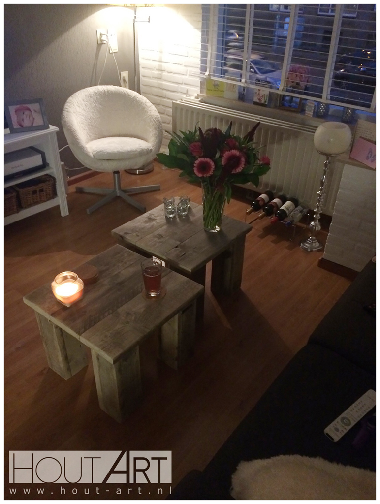 Salontafel bsc steigerhout van Hout-Art.