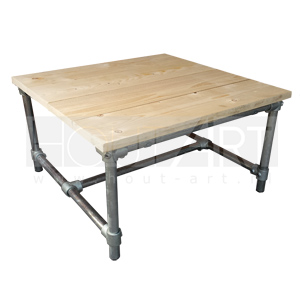 Salontafel bsc steigerbuis met steigerhout