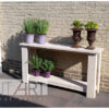 Sidetable met onderblad van steigerhout van Hout-Art.
