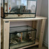 Sidetable met onderblad van gebruikt steigerhout van Hout-Art.