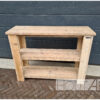 Sidetable met onderblad en legplank steigerhout van Hout-Art.