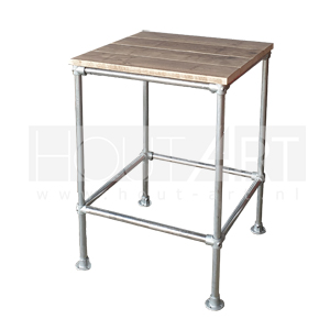 Bartafel steigerbuis Kubix met steigerhout