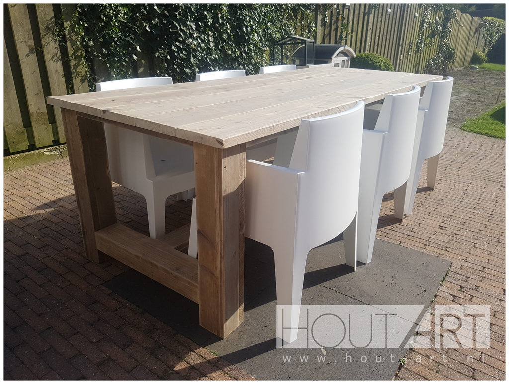 Tafel kloostertafel XL steigerhout van Hout-Art.