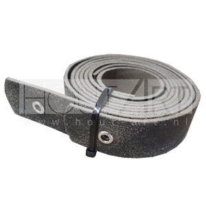 Leren wandplankhouder set zwart gevlamd