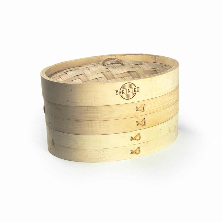 Yakiniku bamboe BBQ stoommand van Hout-Art.