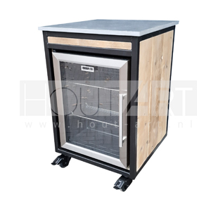 Buitenkeuken losse kast stalen frame FRIDGE