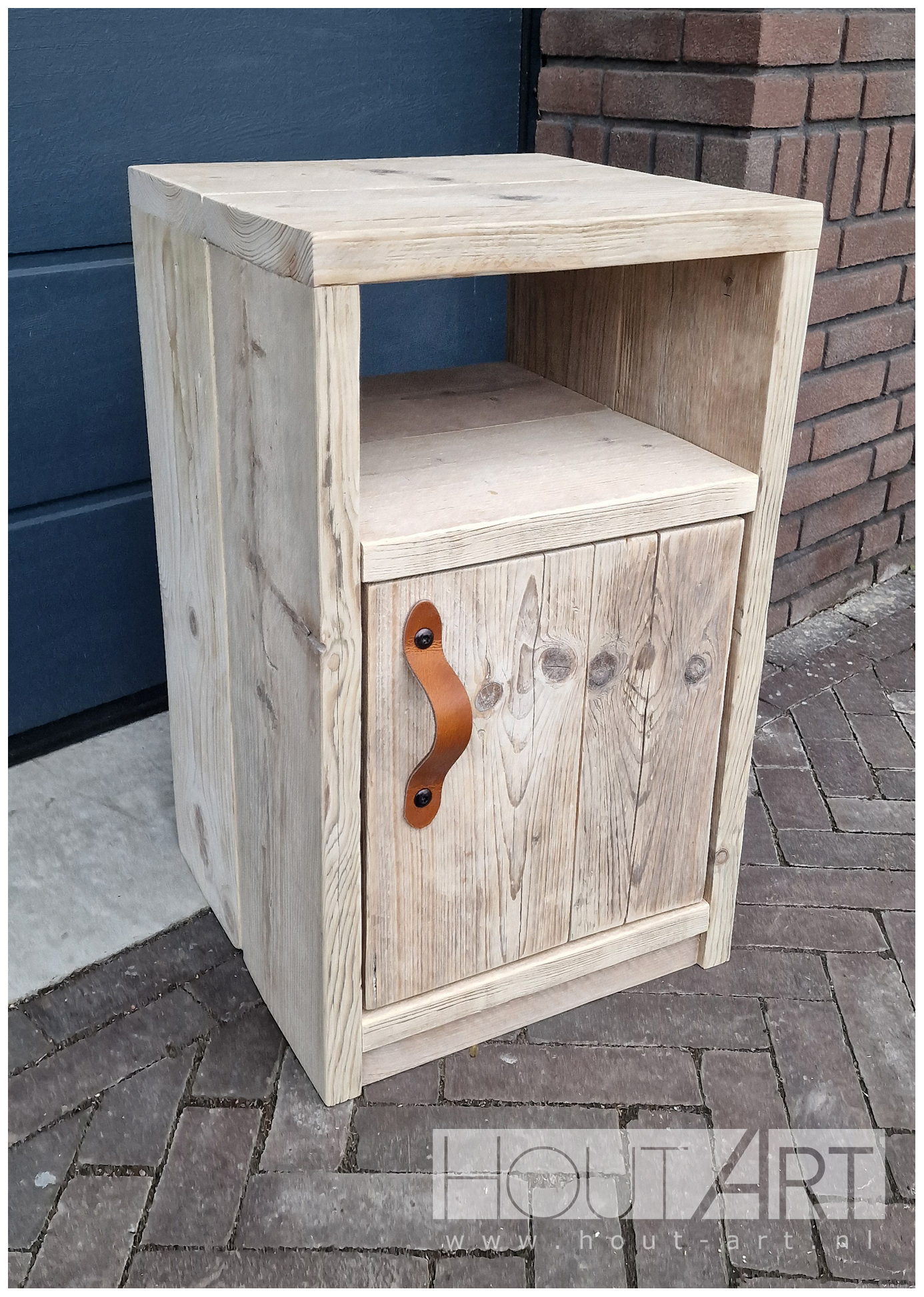 Bureaukast deur en open vak steigerhout van Hout-Art.