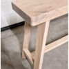 Hout-Art bank eiken kloosterframe schuin van Hout-Art. Bankje, gang, decoratie, hal, modern, industrieel.