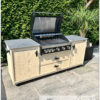 Buitenkeuken Grandhall G4 of G5 dubbel luxe lades van steigerhout van Hout-Art.