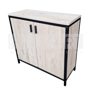 Kastje / Dressoir stalen frame deuren eiken