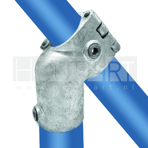 Steigerbuis koppeling verzinkt t-stuk kort 45 graden open klapbaar Type 3O