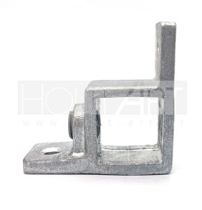 Steigerbuis koppeling vierkant verzinkt oogdeel dubbele lip 90 graden Type 57s