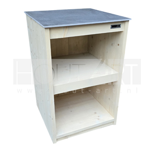 Buitenkeuken losse kast enkel legplank