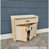 Schoenenkast, schoenenrek van steigerhout met lade en deuren van Hout-Art. Ook als schoenenrek, dressoir of commode te gebruiken.