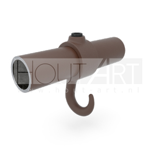 Steigerbuis koppeling Vintage Bruin kapstokhaak Type 64