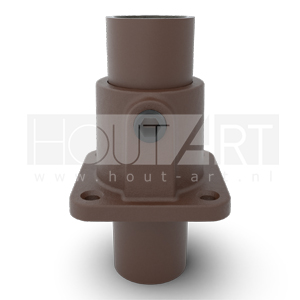 Steigerbuis koppeling Vintage Bruin vierkante voetplaat Type 11