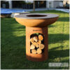 Bonfeu BBQ XL Corten cortenstaal plancha bakken van Hout-Art.