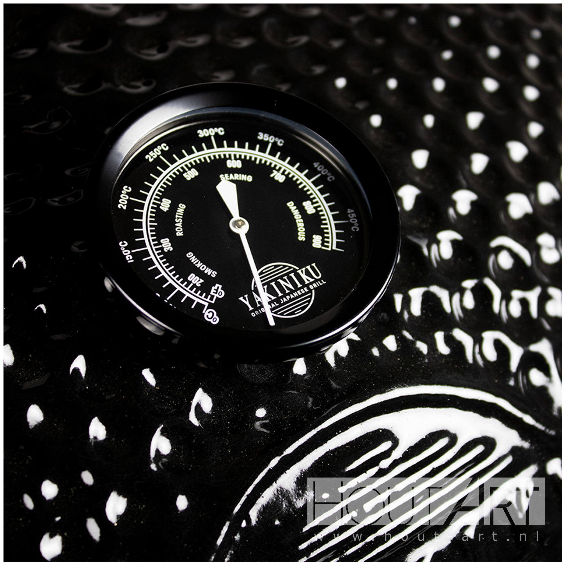 Yakiniku BBQ Egg black edition Large Kamado basic van Hout-Art.