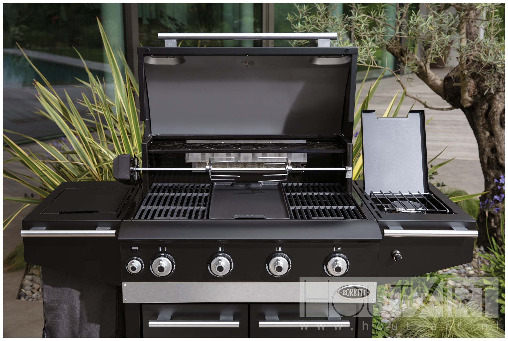 BBA28 Grillrooster Ibrido en Ligorio top BBQ Boretti van Hout-Art.