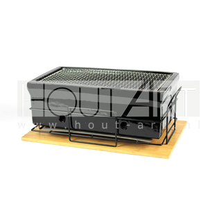 YAKINIKU MEDIUM Rechthoekige Shichirin | Konro & Yakitori grill – Black Edition