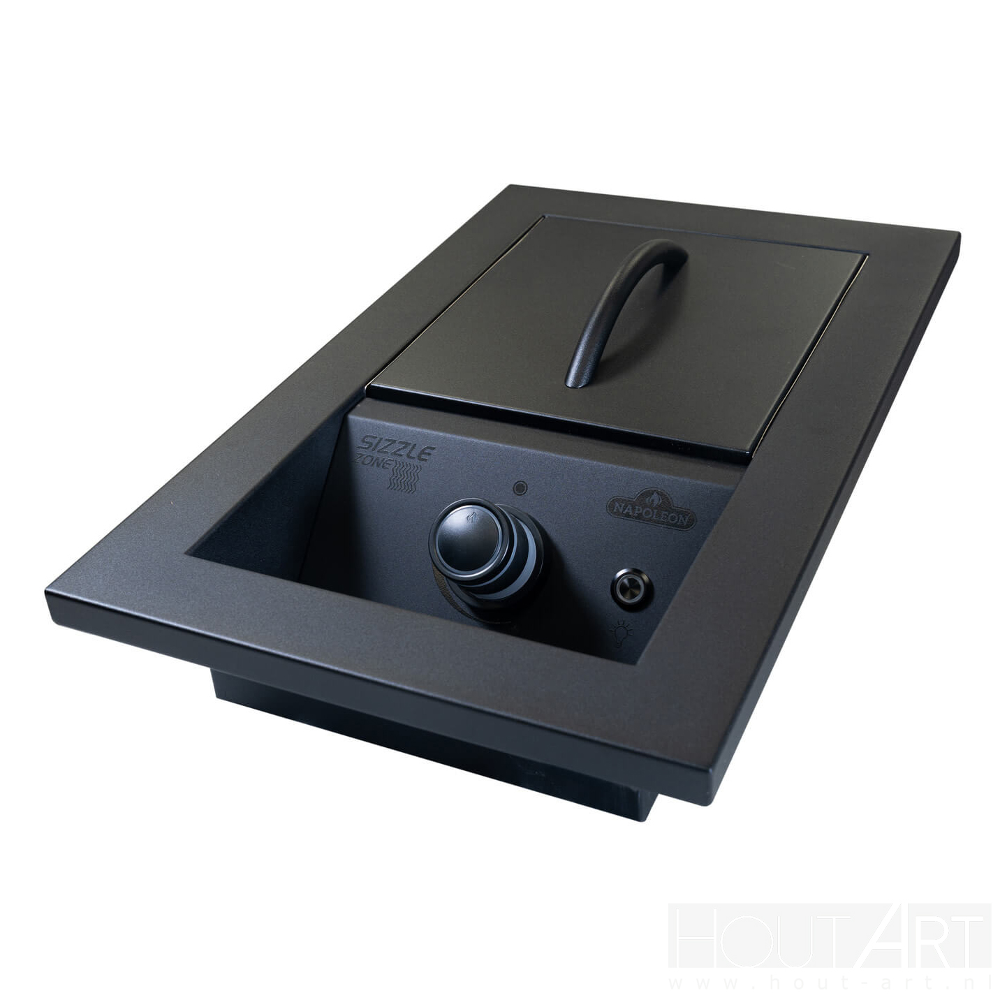 BBQ Napoleon inbouwbrander infraroodbrander zwart 700-serie van Hout-Art.