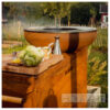 Bonfeu BBQ Bonbiza Island buitenkeuken staal cortenstaal plancha van Hout-Art.