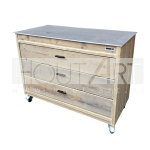 Buitenkeuken losse kast dubbel lades