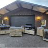 Buitenkeuken Barilo top Boretti Luxe steigerhout met lades en deuren van Hout-Art.