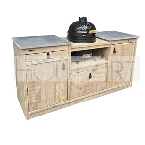 Buitenkeuken Luxe dubbel met lade voor Kamado / Egg Compact / Medium