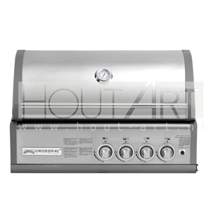 BBQ Crossray 4 RVS inbouw